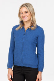Plain Possum Merino Zip Jacket